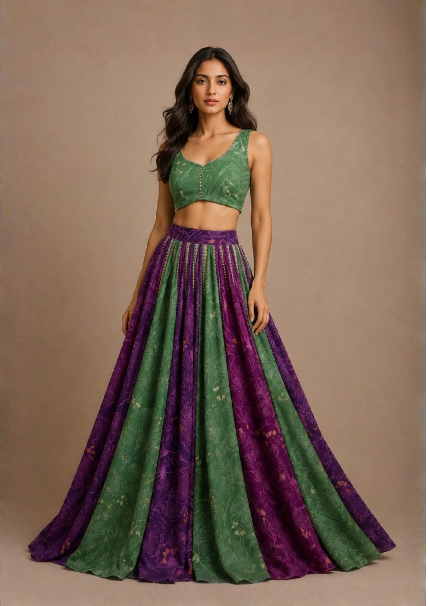 The Orchid Masquerade - Lehenga + Blouse