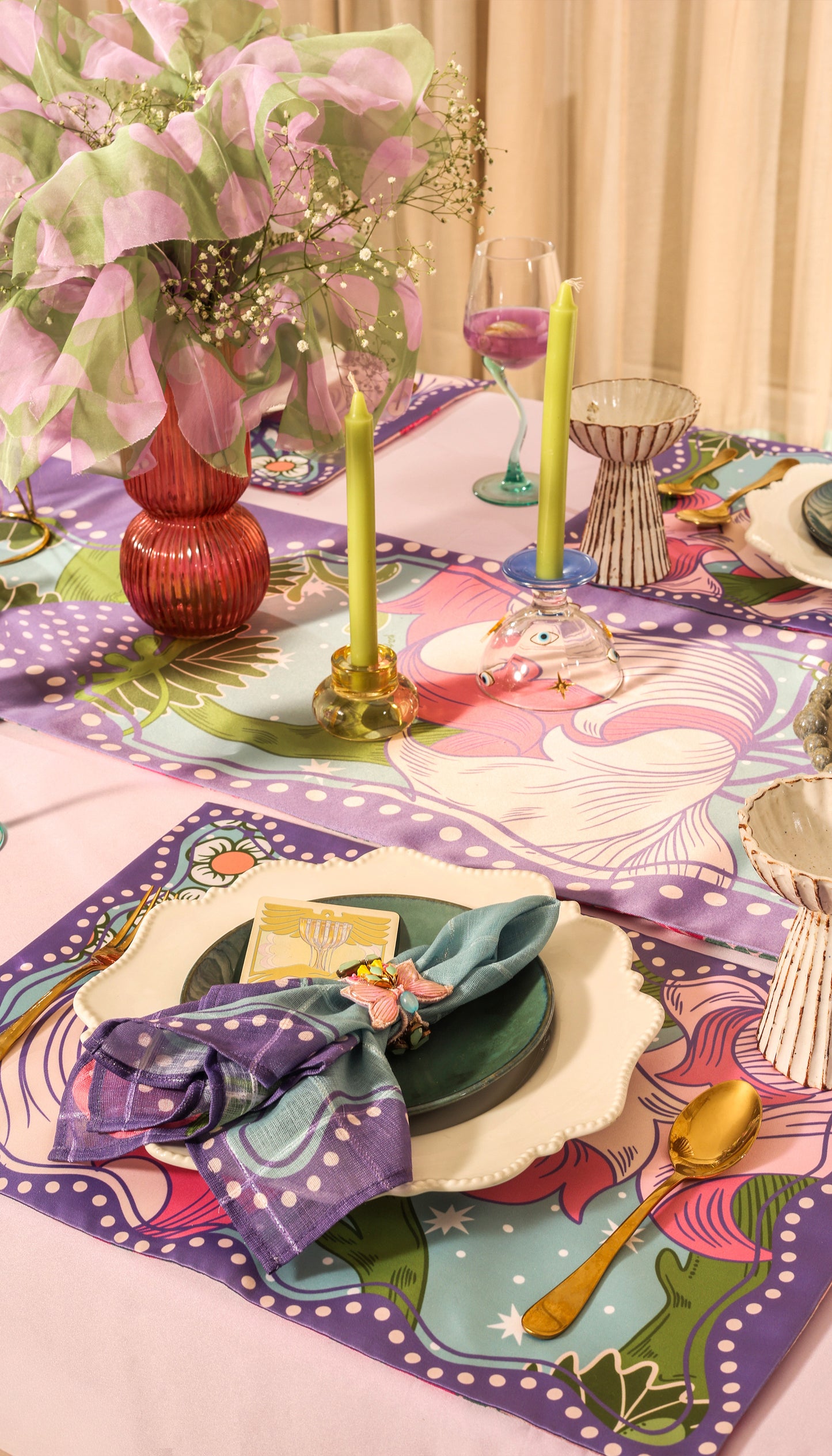 Strawberry Moon Napkin