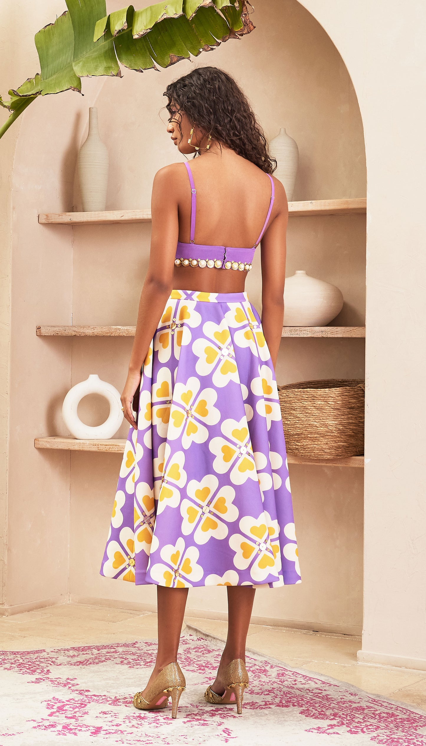 Evelyn - Lilac Skirt & Top Set