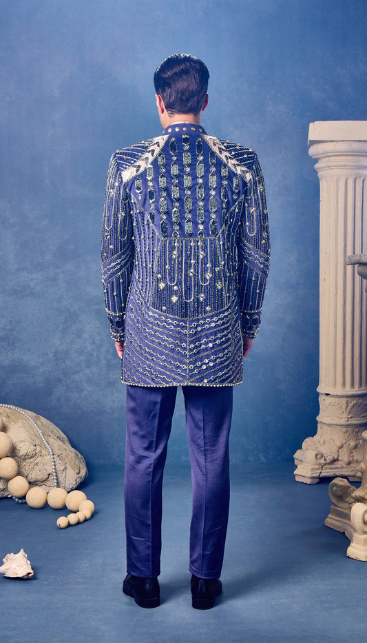 Sapphire Celestial Monarch - Jacket Set