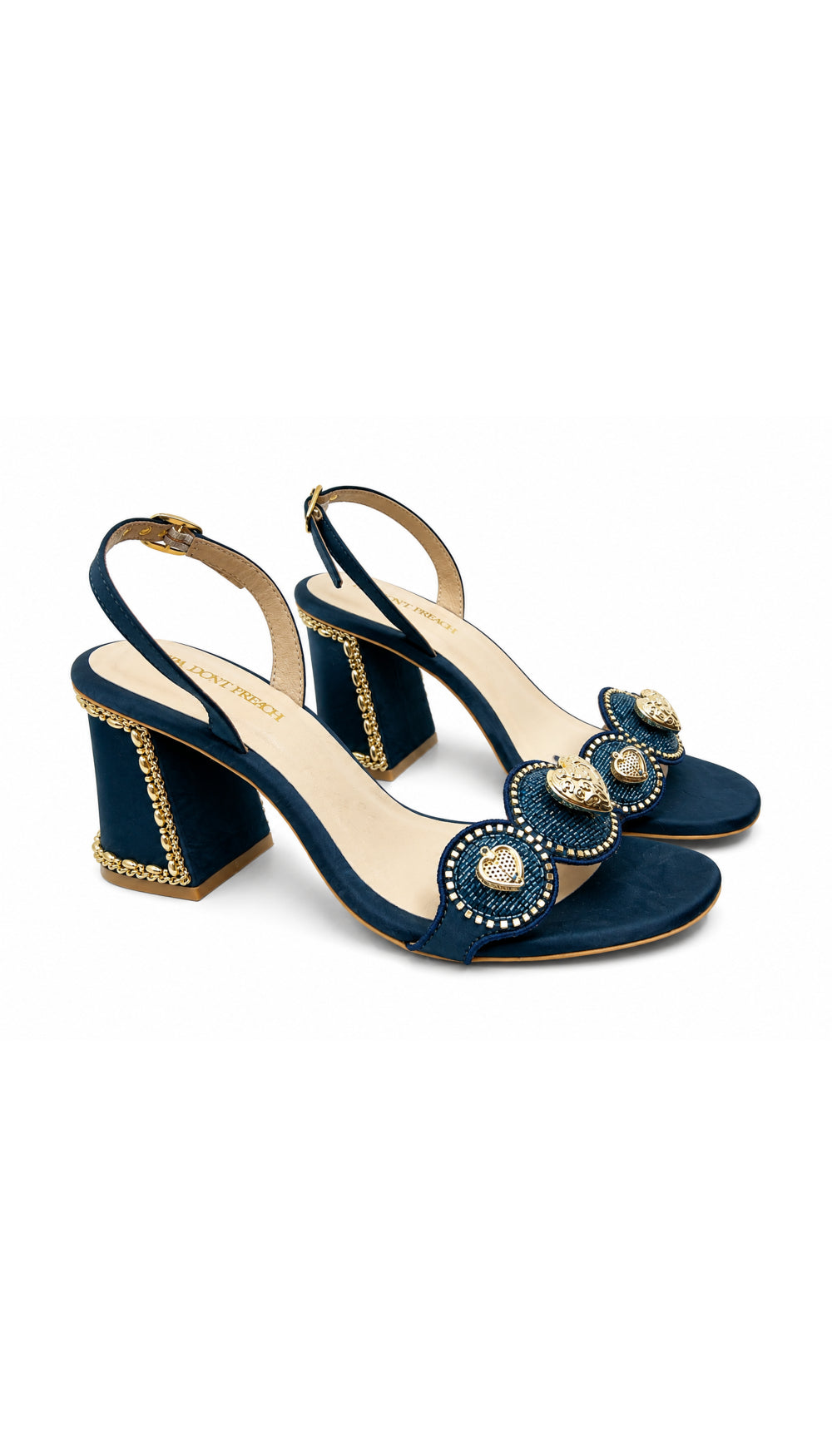 Le Macaron : Sapphire Martini Block Heels