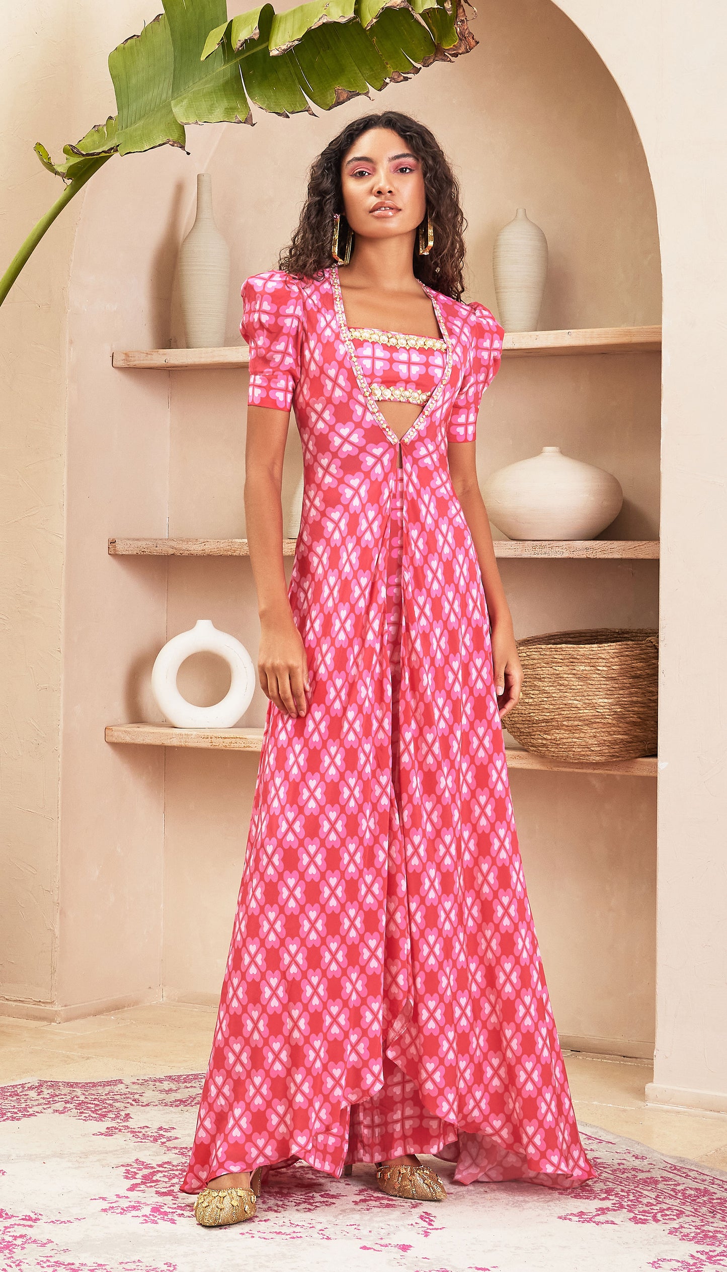 Audrey - Pink Jacket Set
