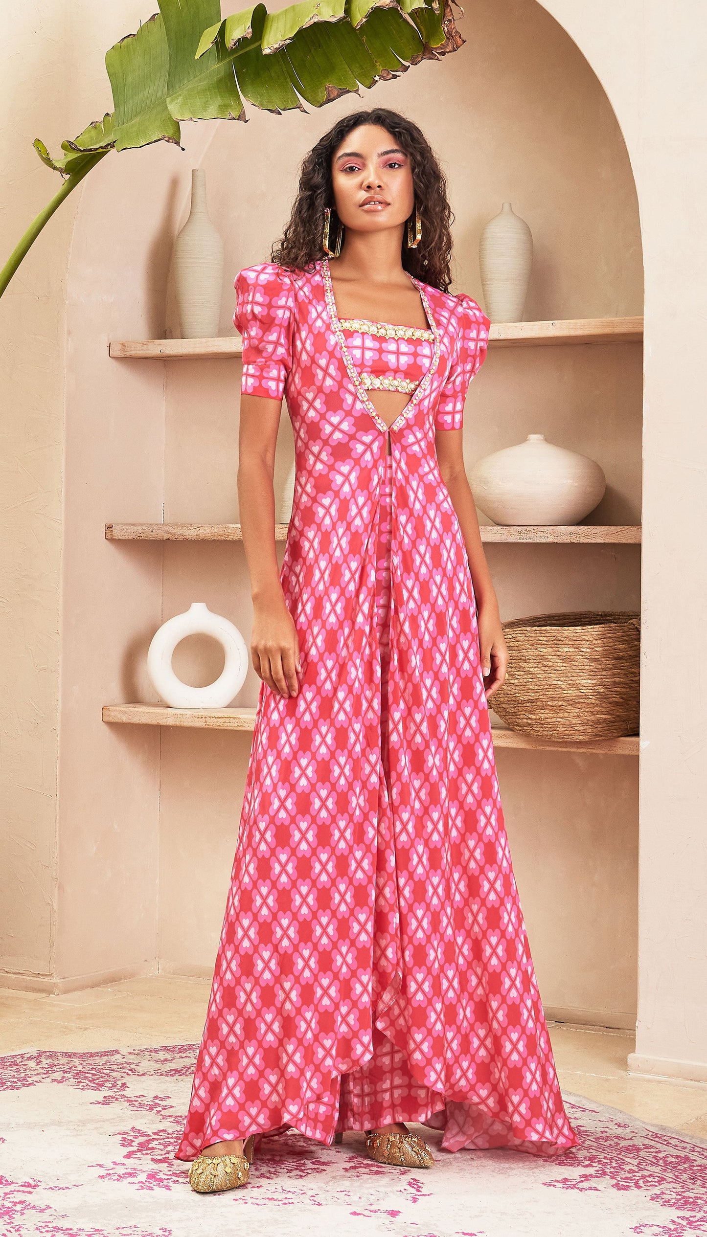 Audrey - Pink Jacket Set