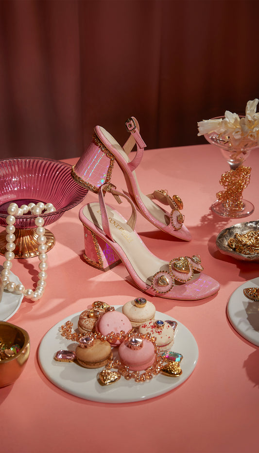 Le Macaron : Rose - Pink Block heels
