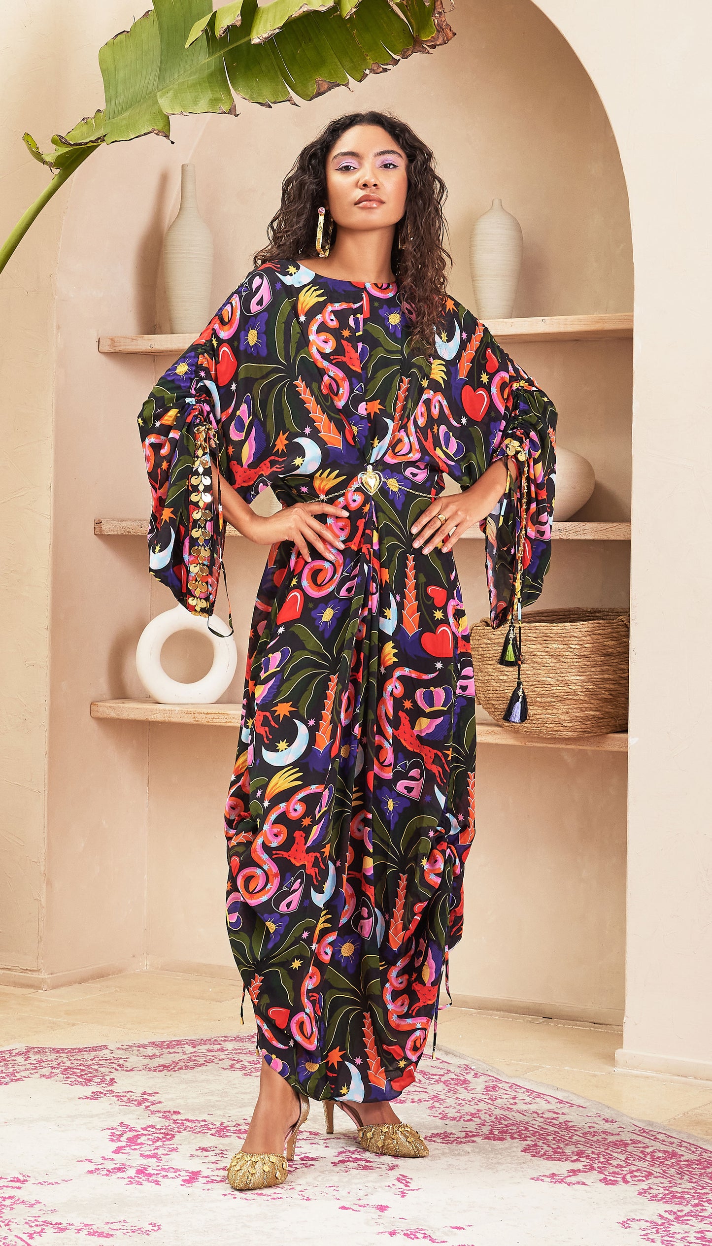 Leila -  Black Kaftan