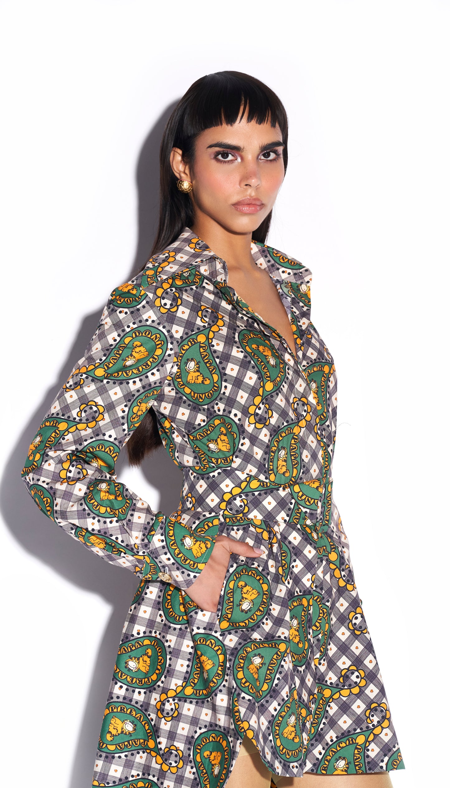 Aw, Shucks! - Flared shirt dress