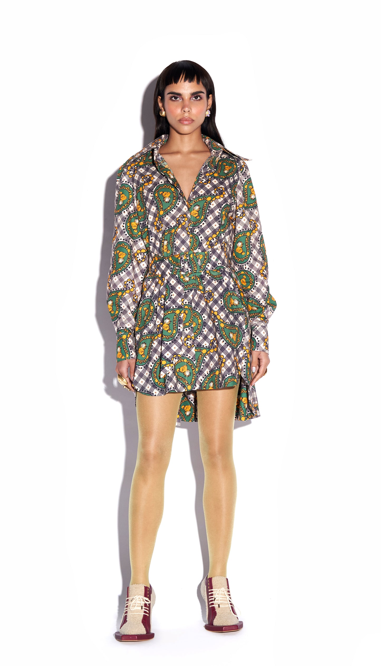 Aw, Shucks! - Flared shirt dress