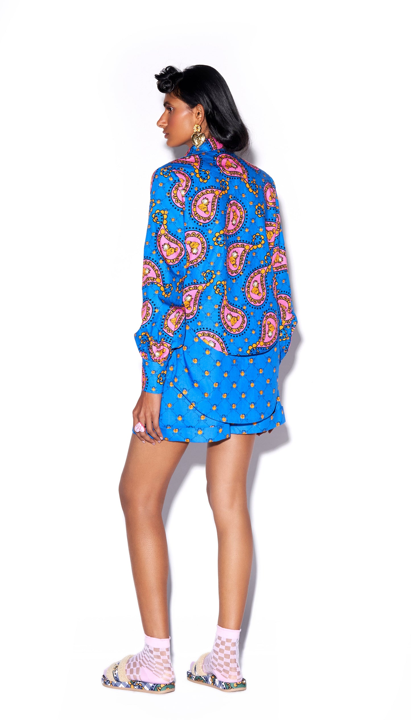 Coffee break - SET of Layered shirt + Shorts