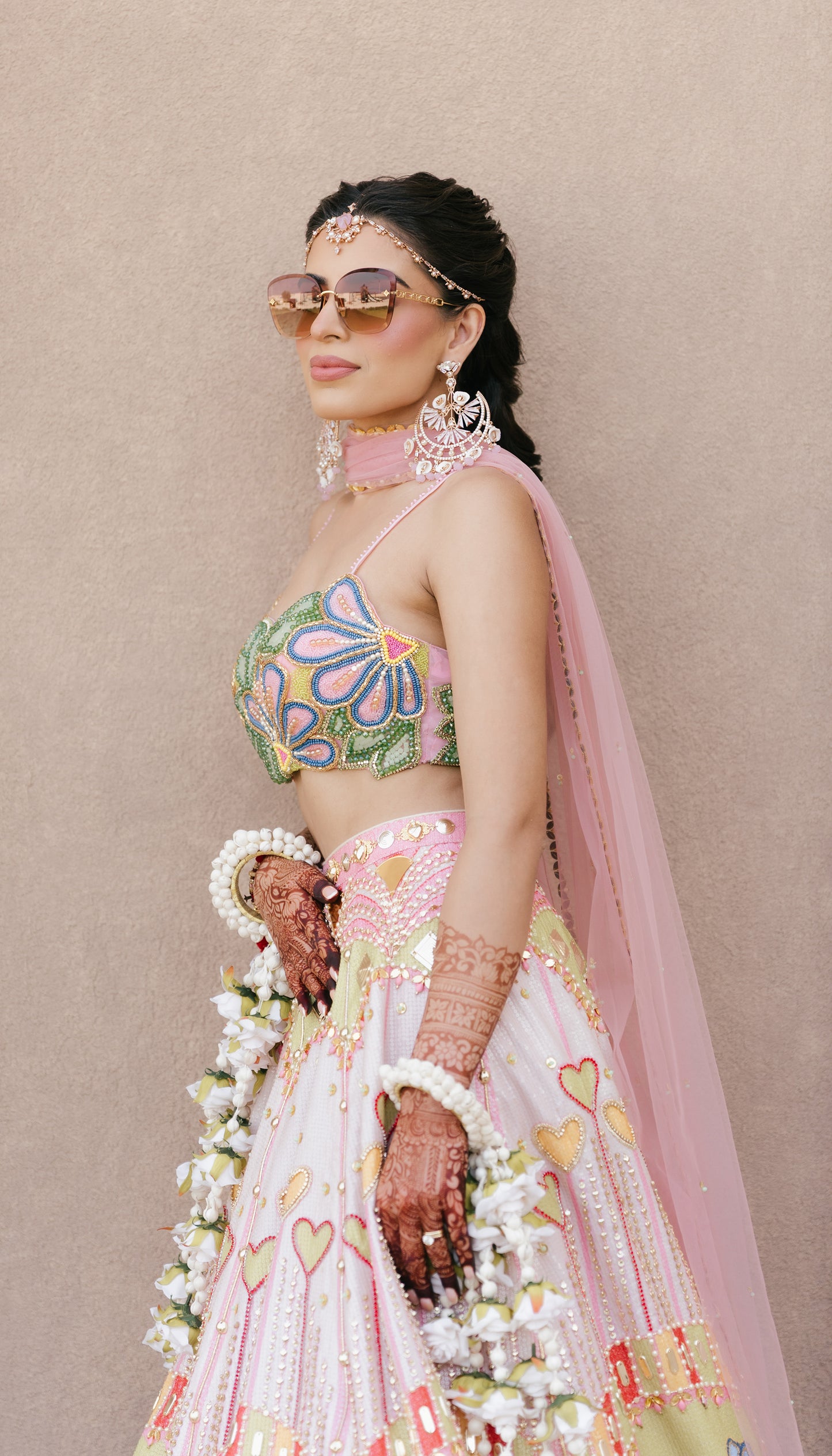 Tara in Tales of Confetti lehenga set