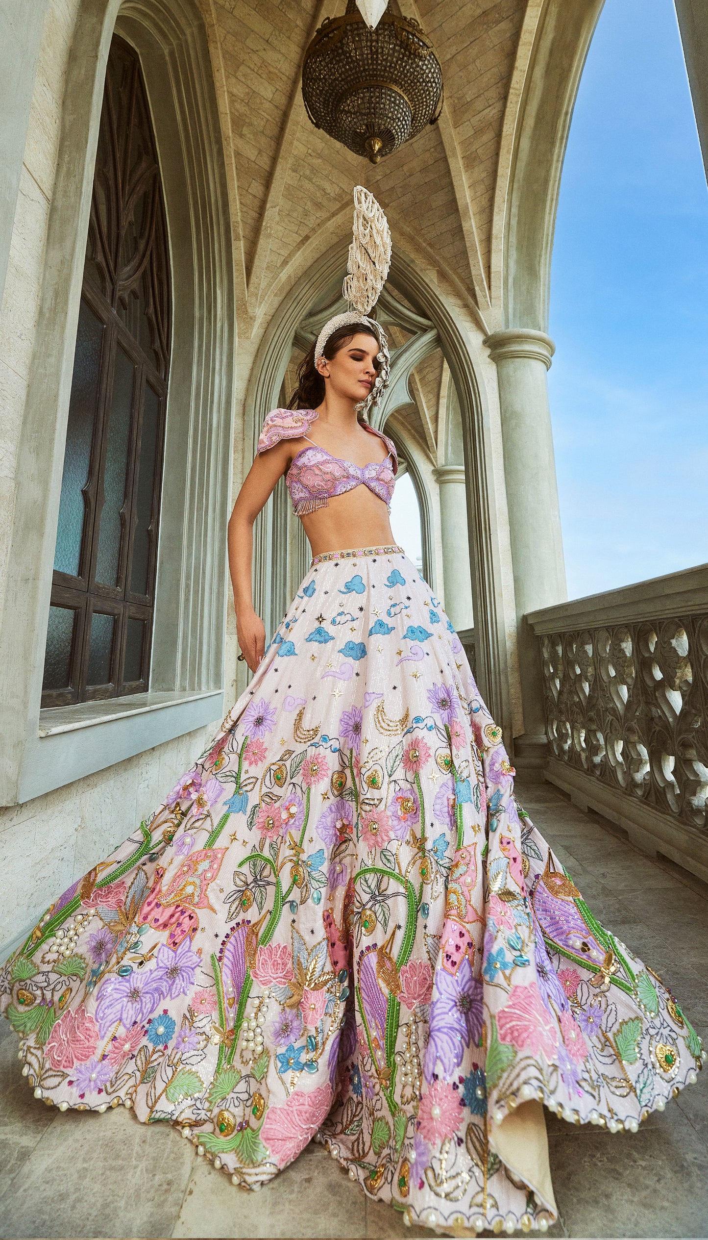 Whimsical wonderland lehenga set