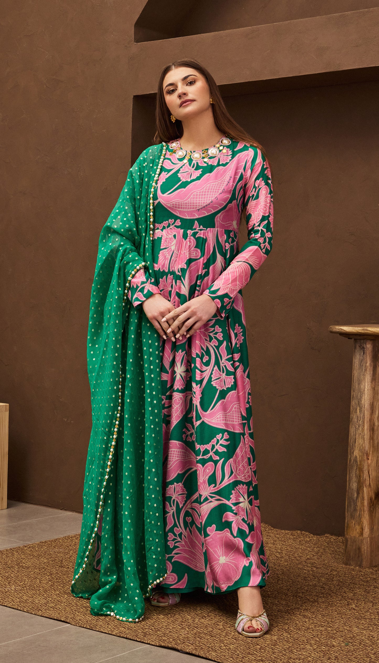 Pink Pine Kurta Set