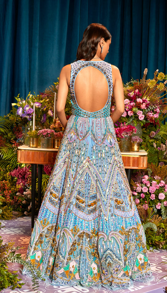 Lily - ICE BLUE BRIDAL GOWN