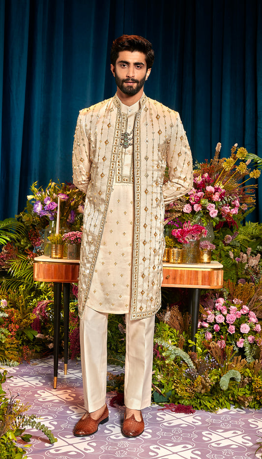 GABRIEL - IVORY SHERWANI SET