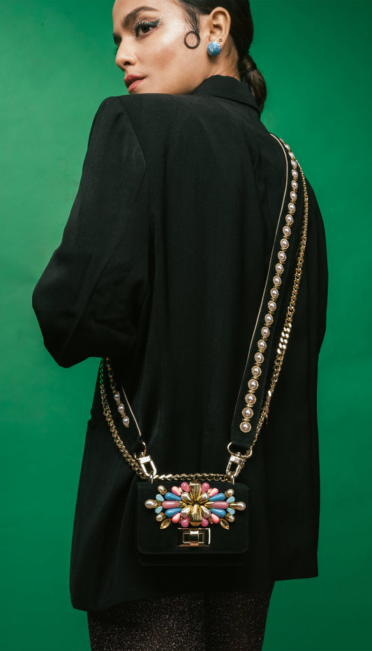 Black Mini Crossbody-Papa Don't Preach