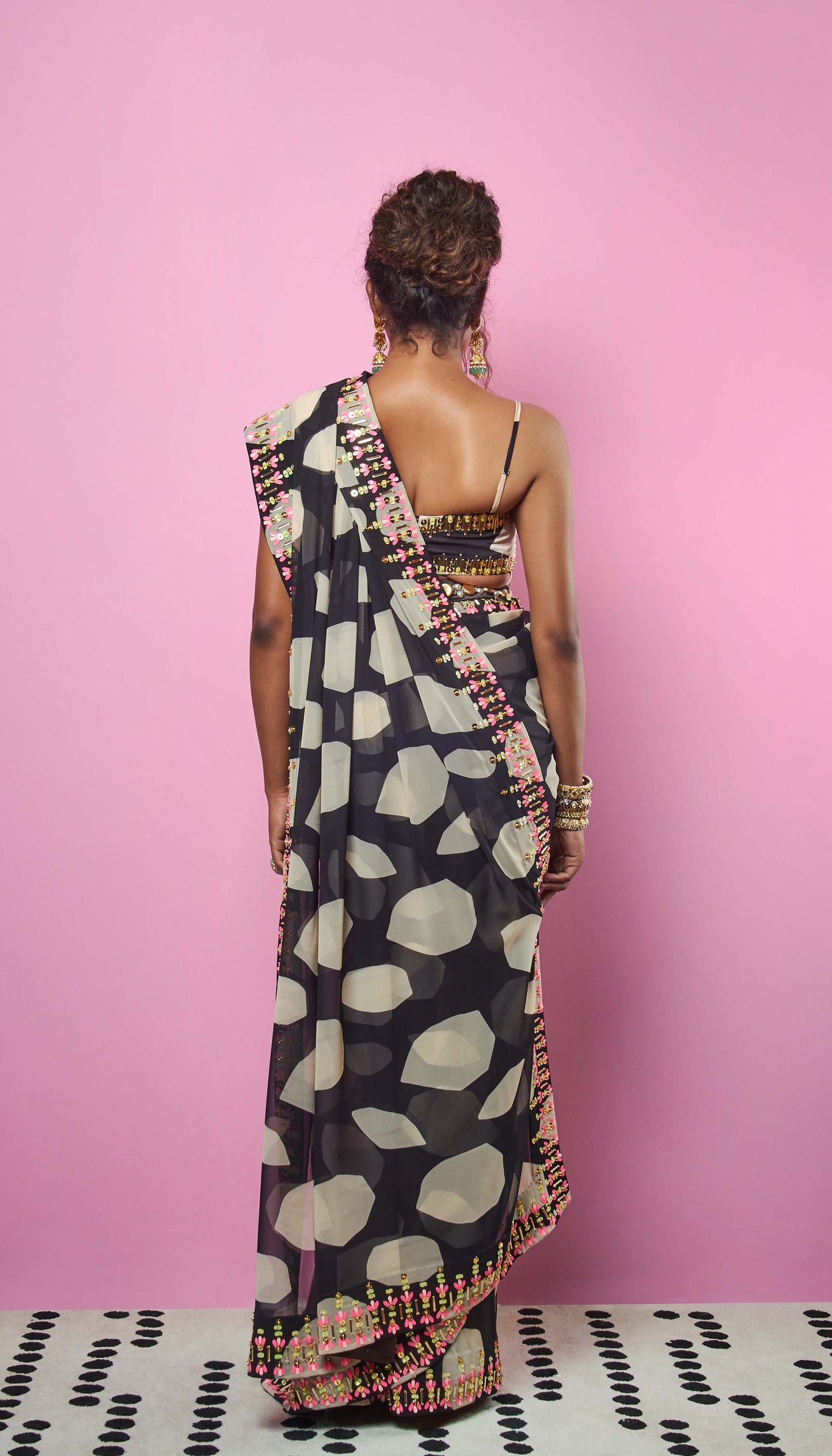 Black Saree - Papa Don't Preach