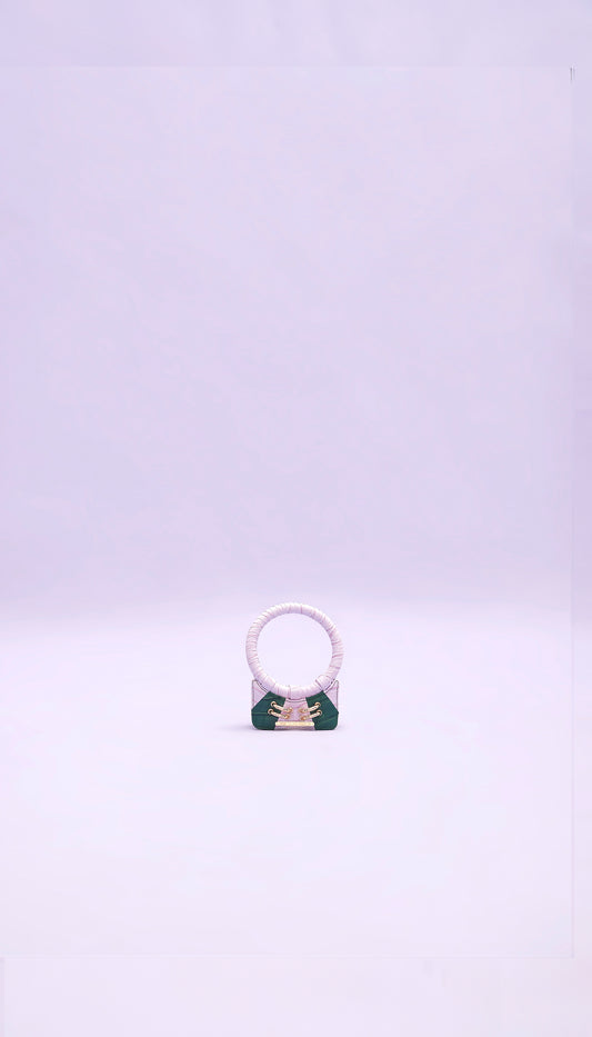 FitzACat 0 : Lavender & Green Mini Bag