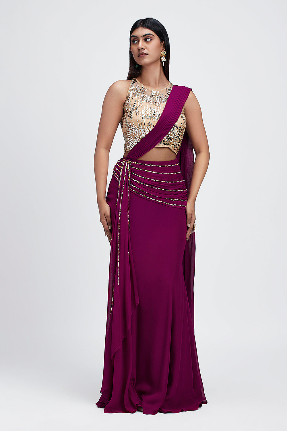 Petal Reverie - Saree set