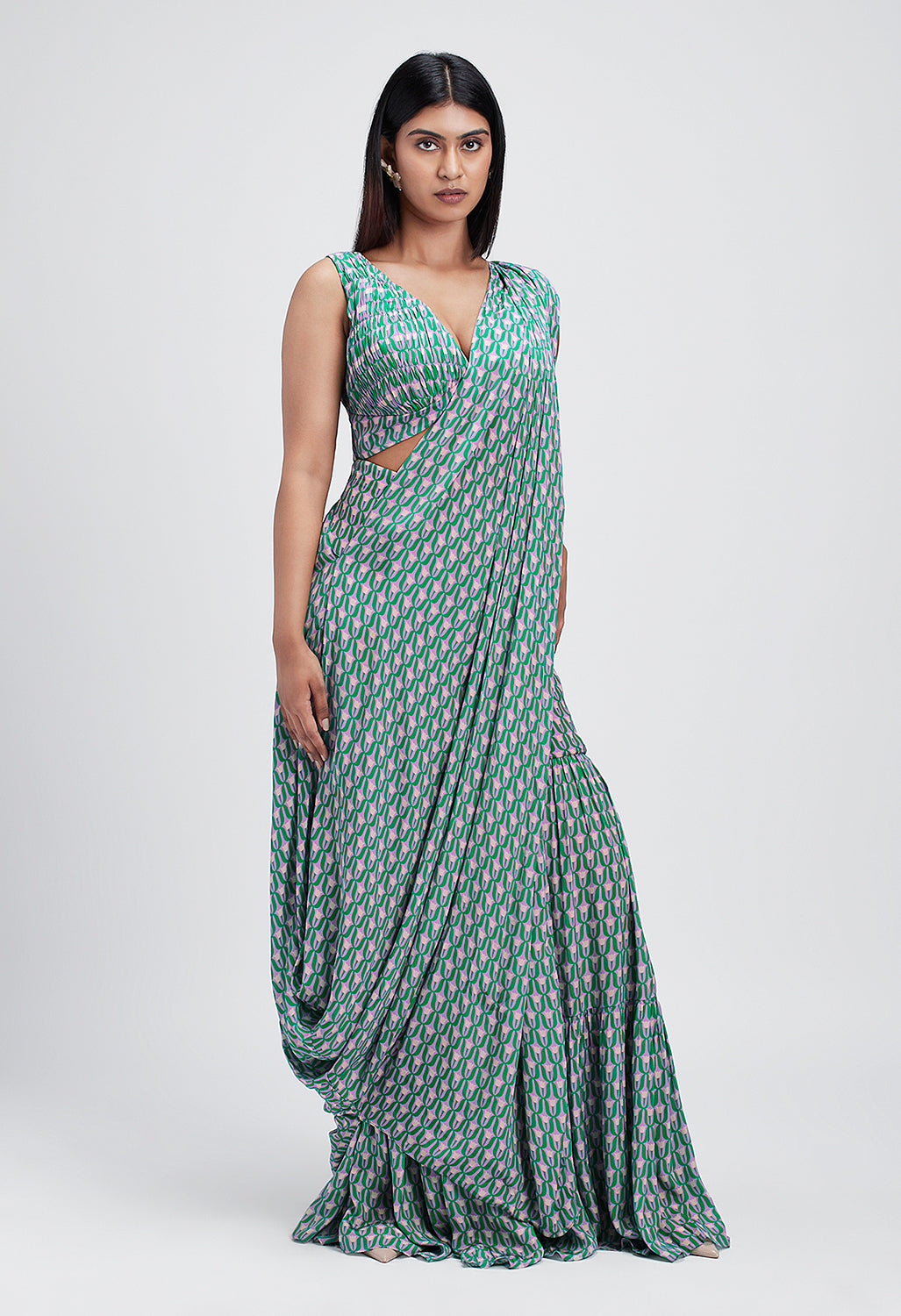 Minted Memory - Saree Set