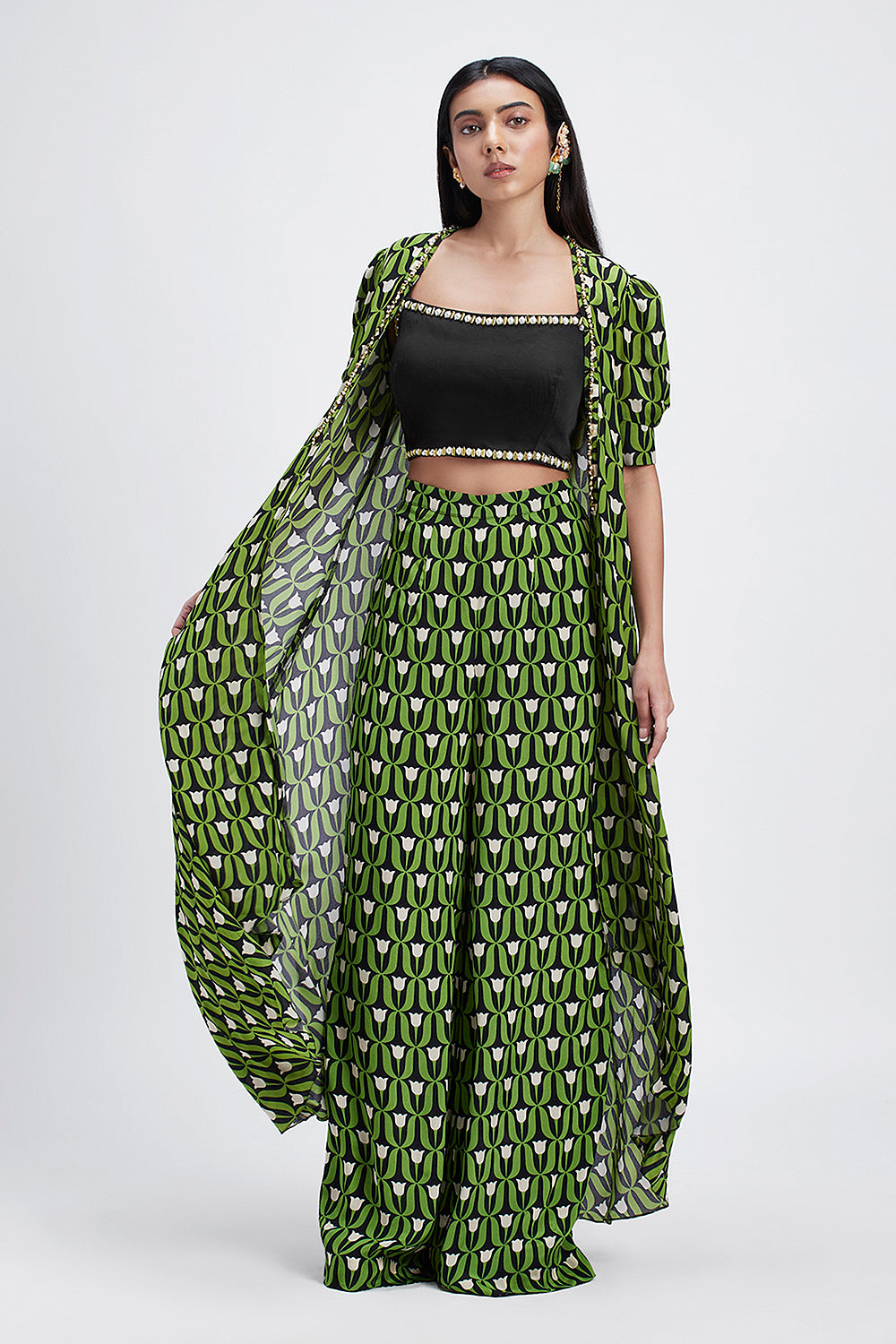Fern Folklore - jacket , blouse and pant set