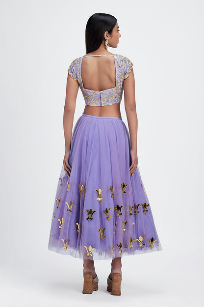 Lilac Soliloquy - Lehenga Set