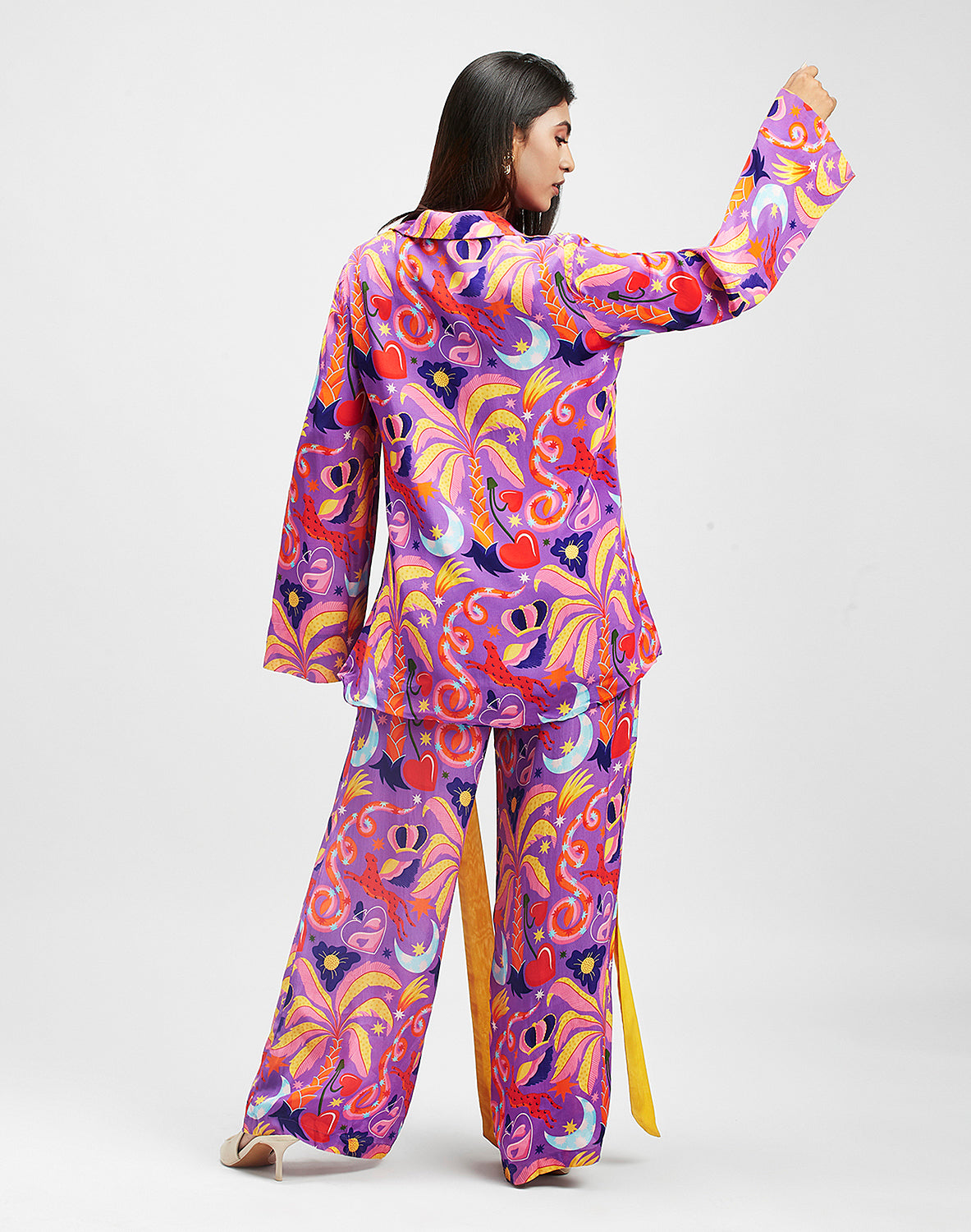 Mystic Violet Script - Pant Set