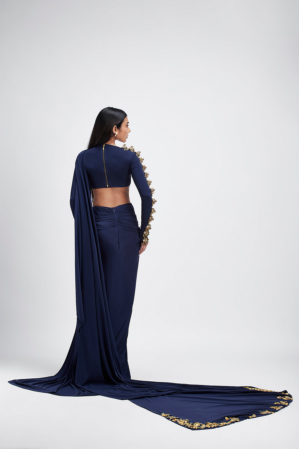 Sapphire Dusk - Saree set