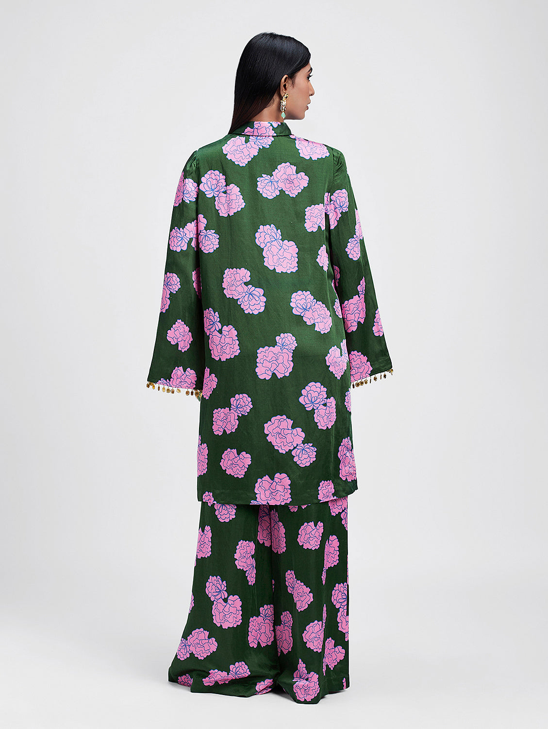 Botanical Teal - Kurta coord set