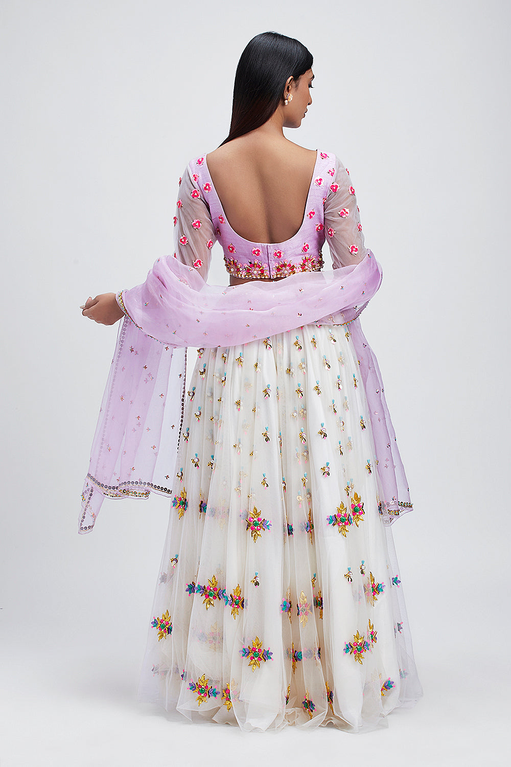 Ivory Cloud - Lehenga Set