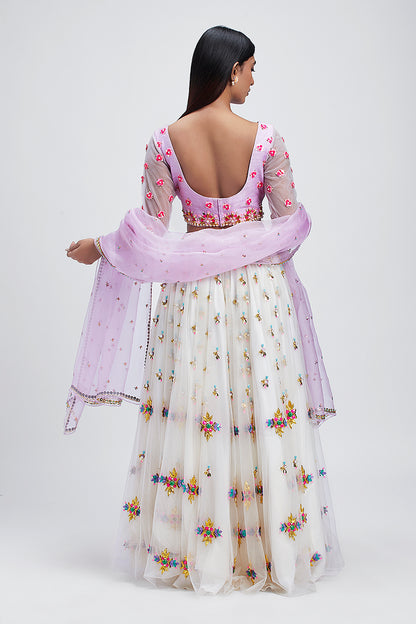 Ivory Cloud - Lehenga Set