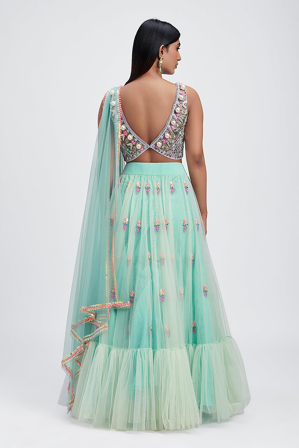 Mint Whisper - Lehenga Set