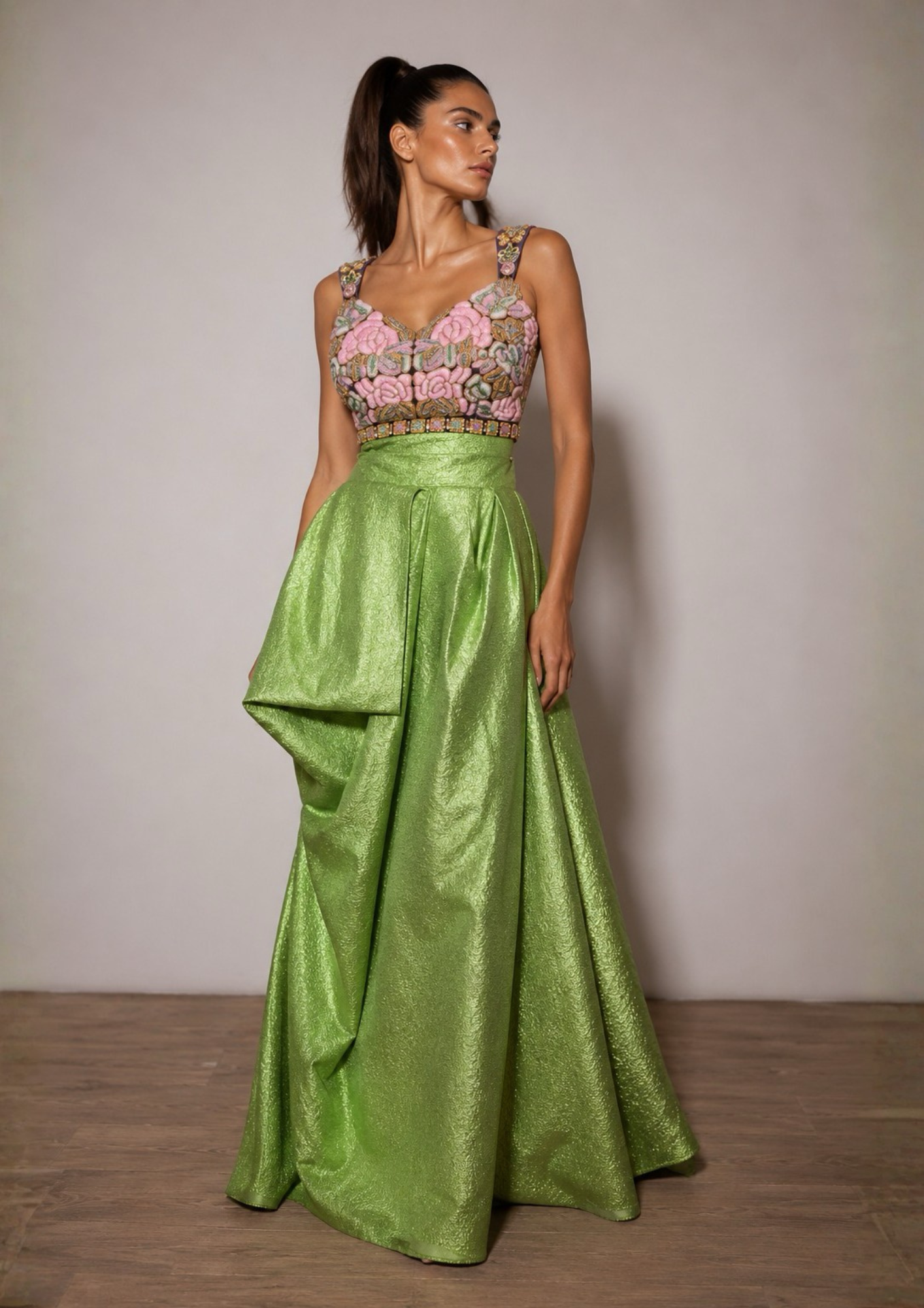 Enchanted greens - Skirt + Blouse