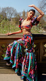 TROPICAL QUARTZ- Black printed pant set