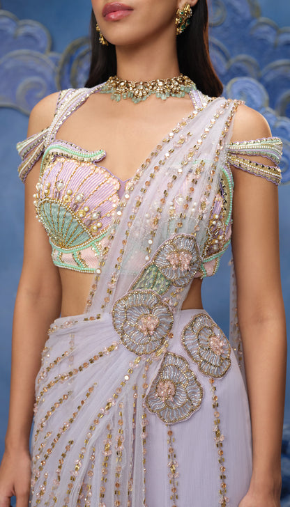 RIVIERA BREEZE - SAREE SET
