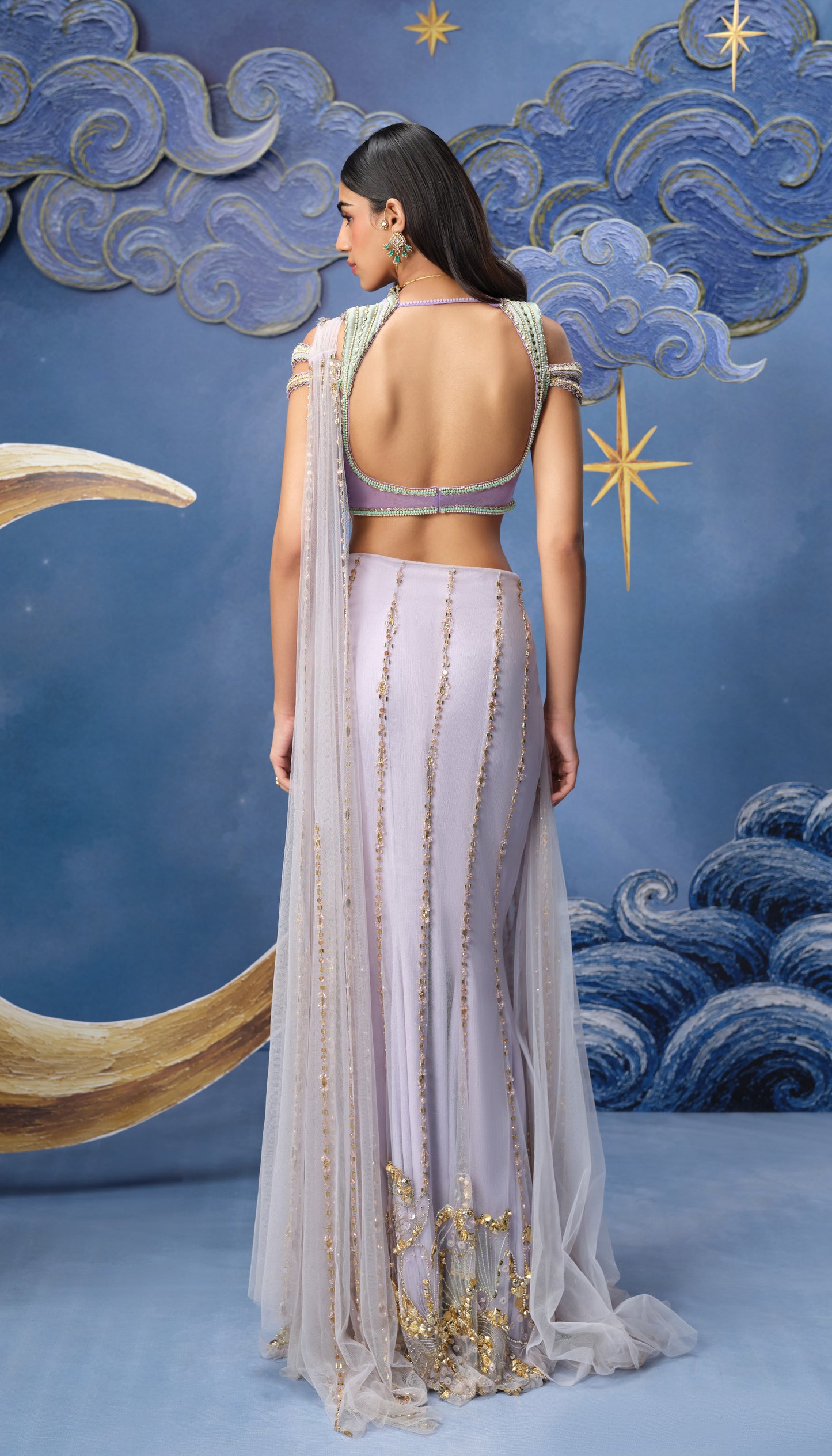 RIVIERA BREEZE - SAREE SET