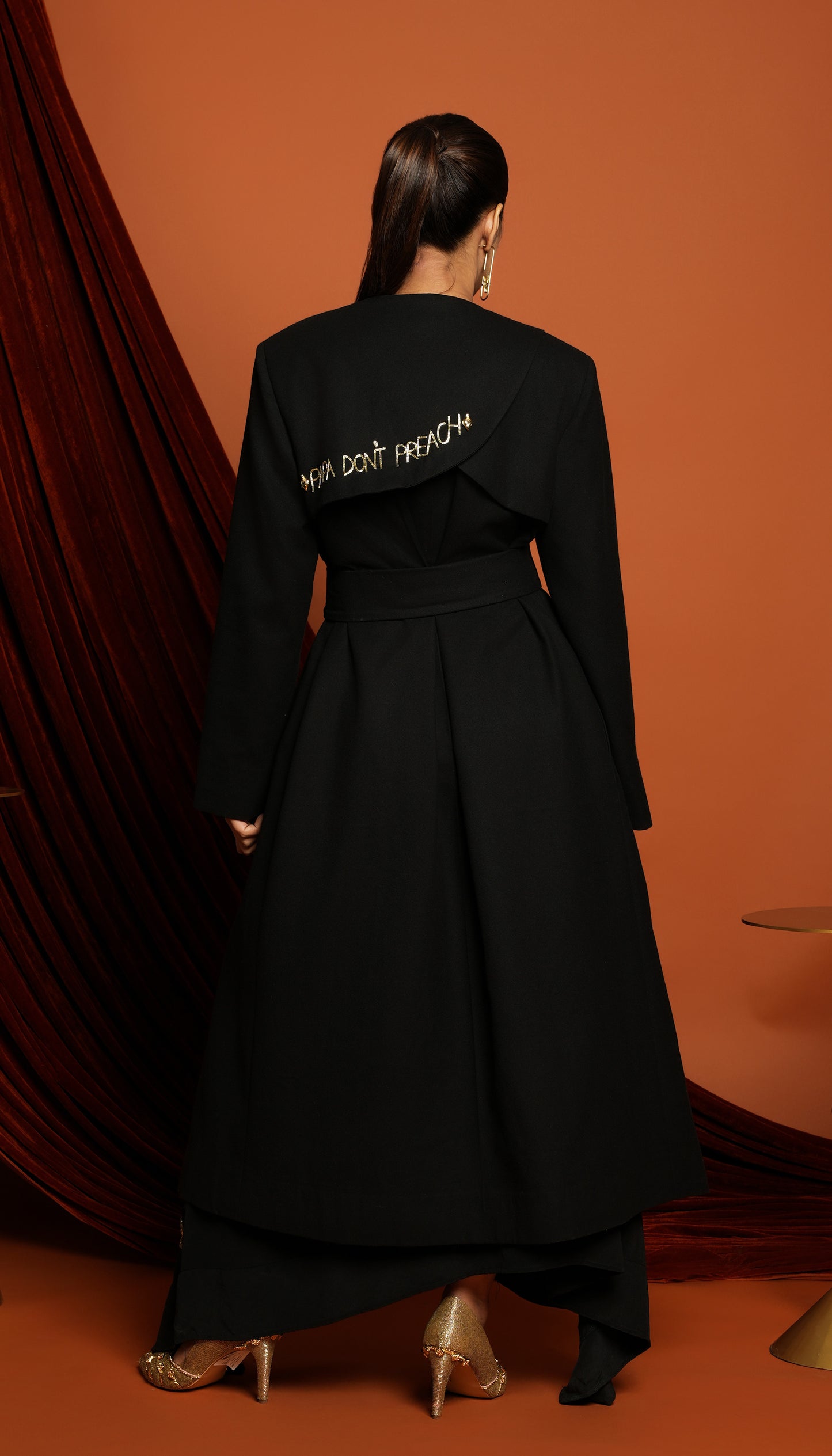 Clara - Black Woolen jacket