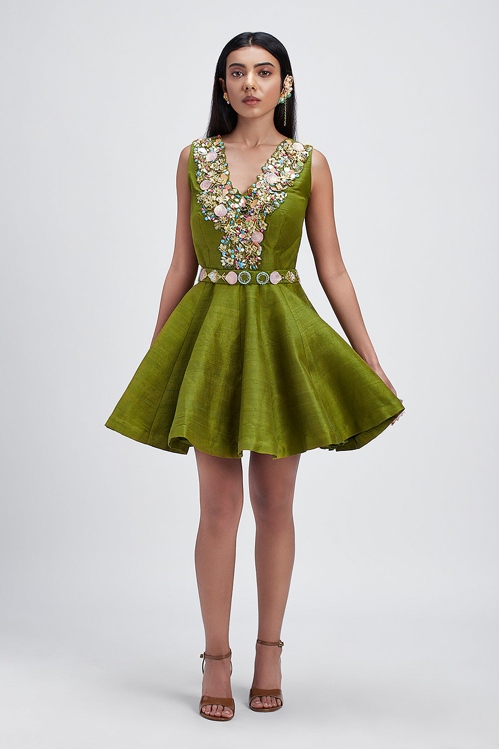 Olive Veil - Babydoll dress