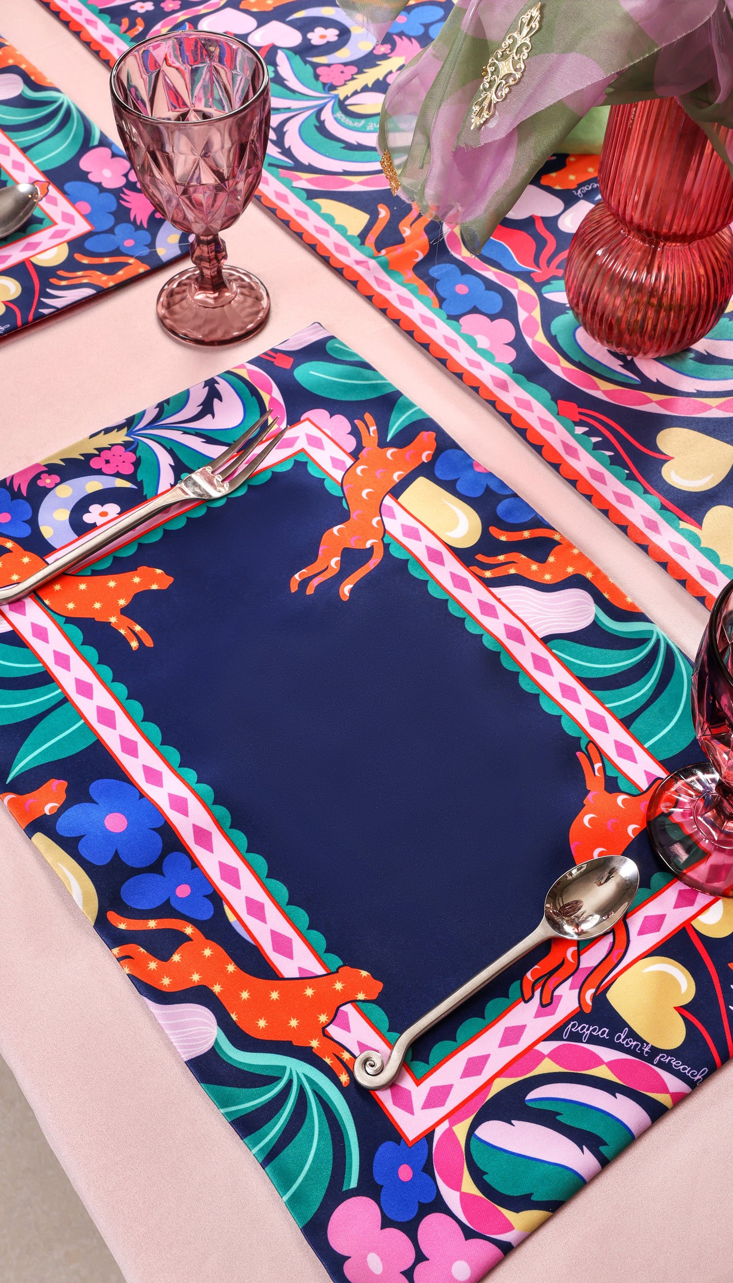 Midnight Palm Placemat