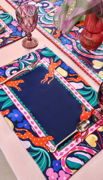 Midnight Palm Placemat