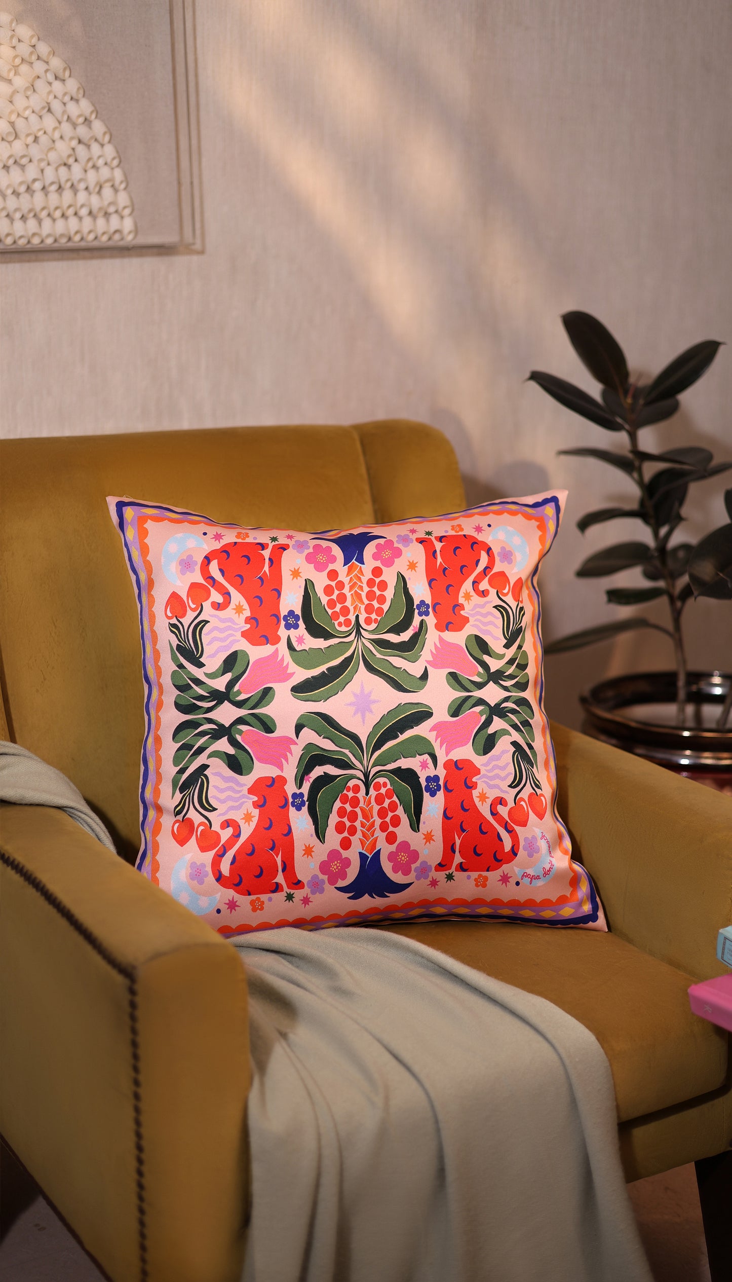 Peachy Sky Cushion Cover