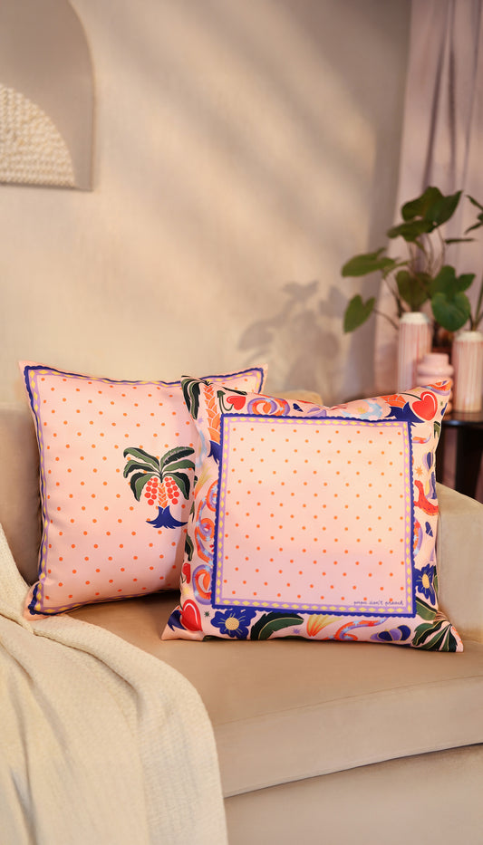 Polka Palm Cushion Cover