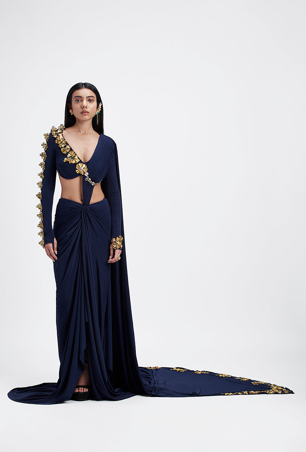 Sapphire Dusk - Saree set