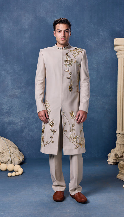 Royal Beige - Sherwani Set