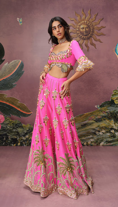 FUSCHIA FAWN AND FLEUR - PANT SET