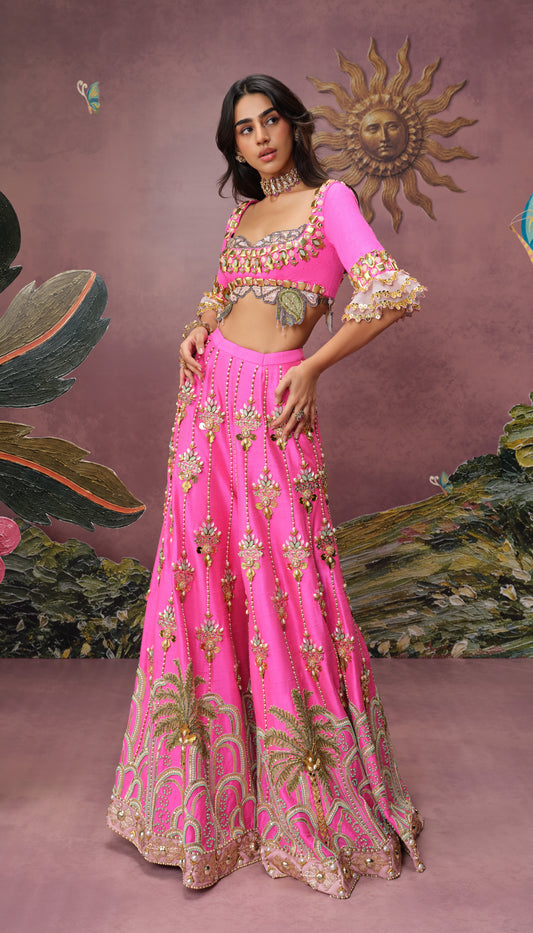 FUSCHIA FAWN AND FLEUR - PANT SET