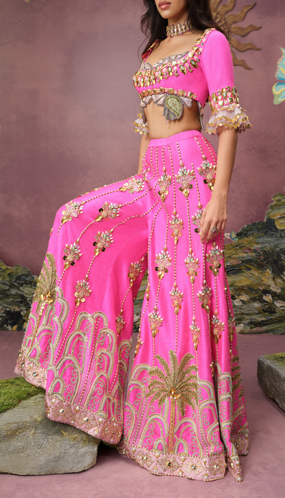 FUSCHIA FAWN AND FLEUR - PANT SET