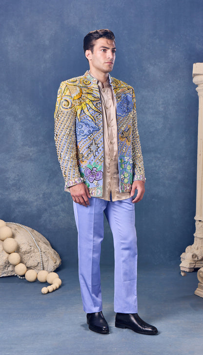 He wore the cosmos - Jacket Set