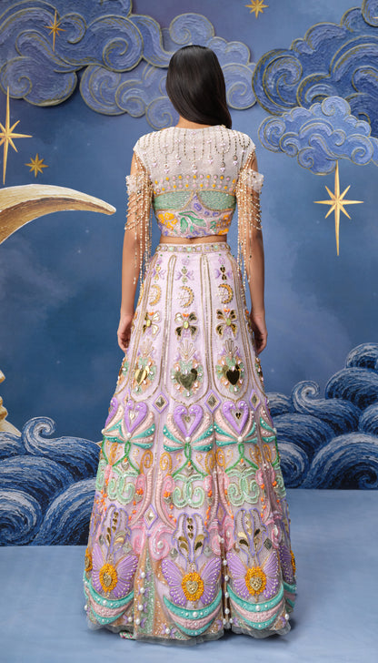 WHIMSICAL BLUSH - LEHENGA SET