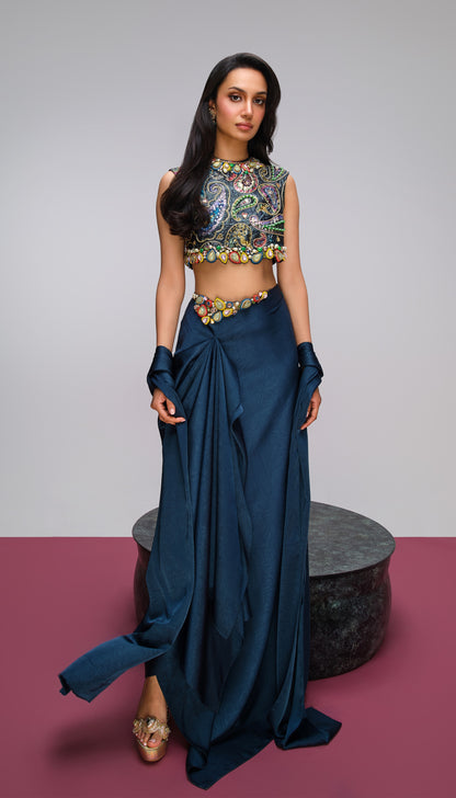 MIDNIGHT REGALIA - Skirt Set
