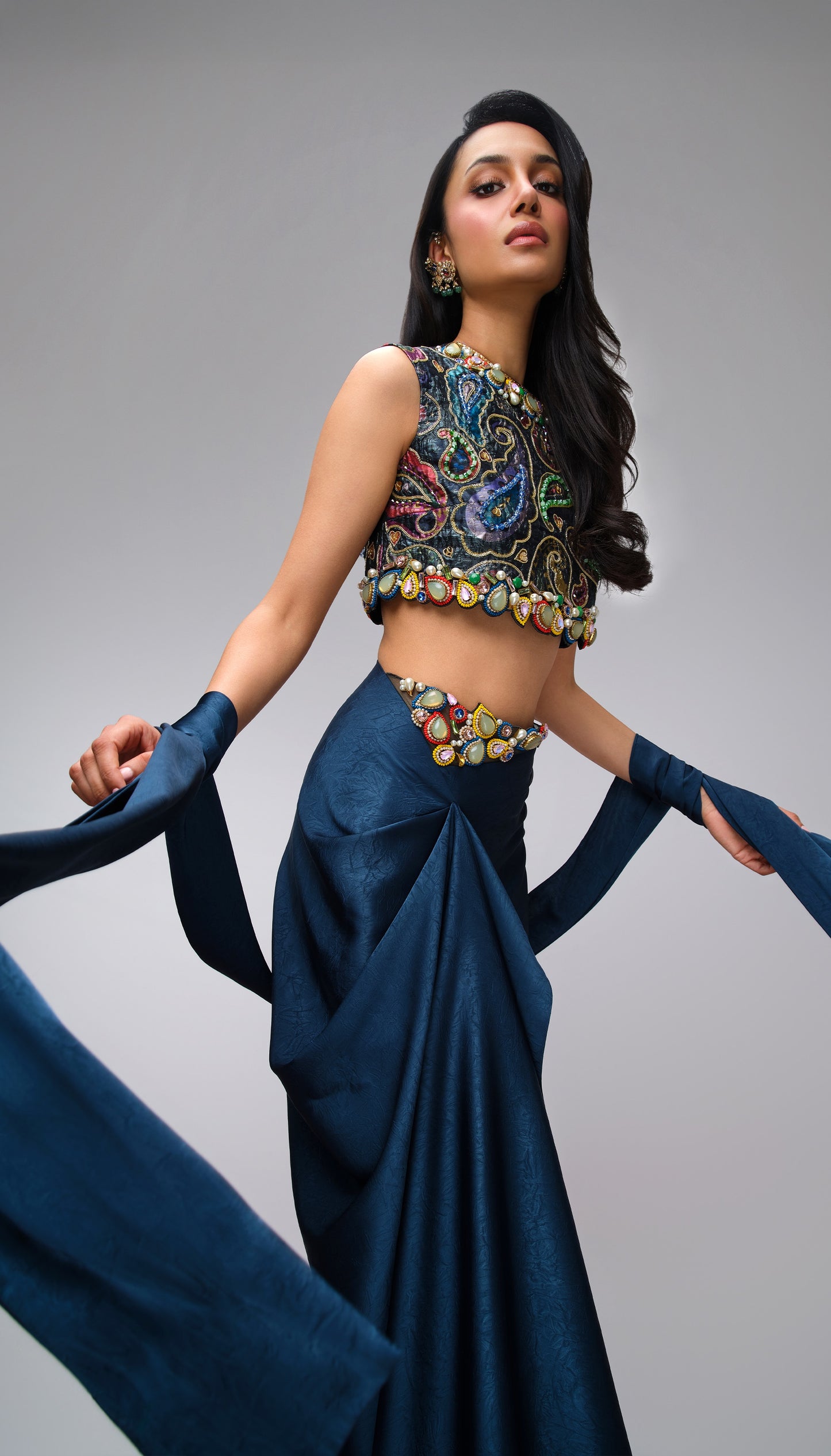 MIDNIGHT REGALIA - Skirt Set