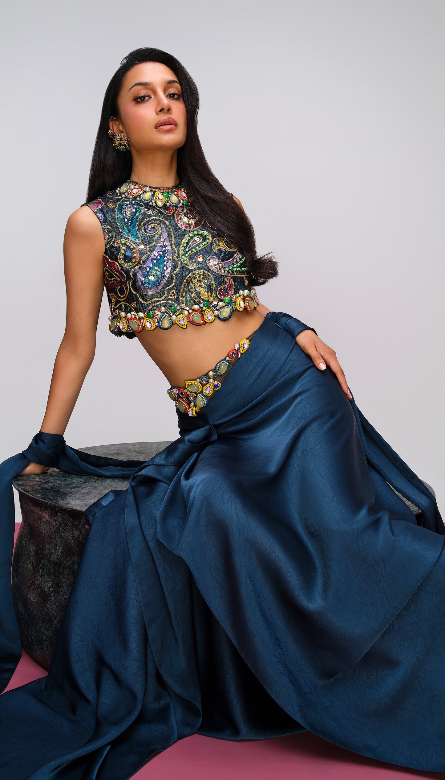 MIDNIGHT REGALIA - Skirt Set